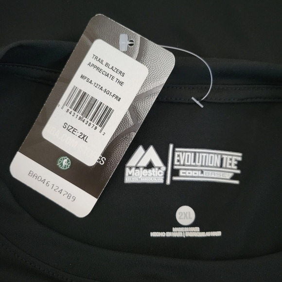 NWT Majestic Portland Trail Blazers Evolution Tee - Picture 4 of 5